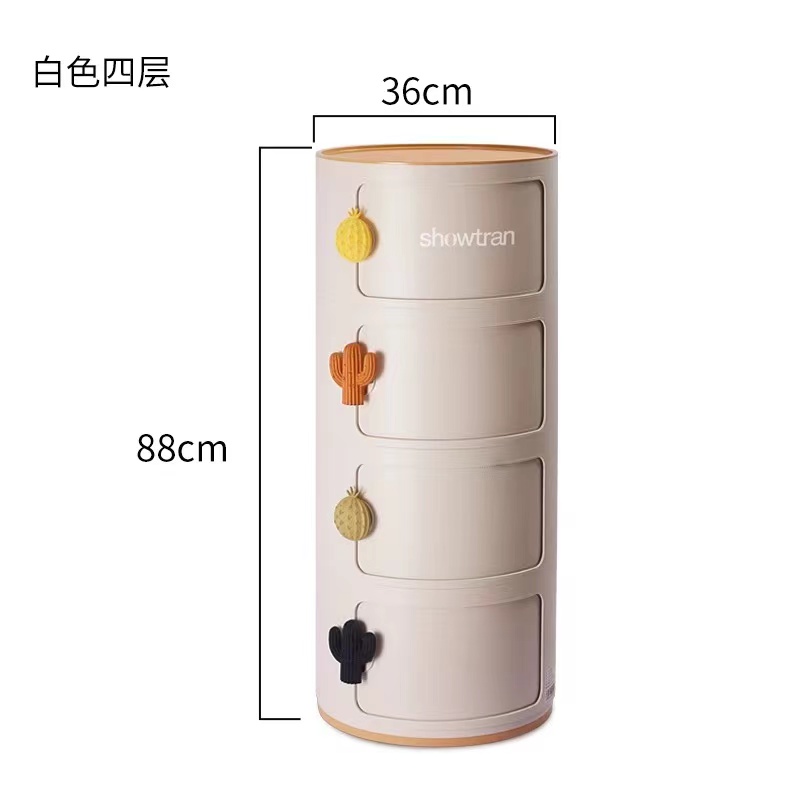 Baby Nursery Handles - Slide Out Storage Box Round Organizer