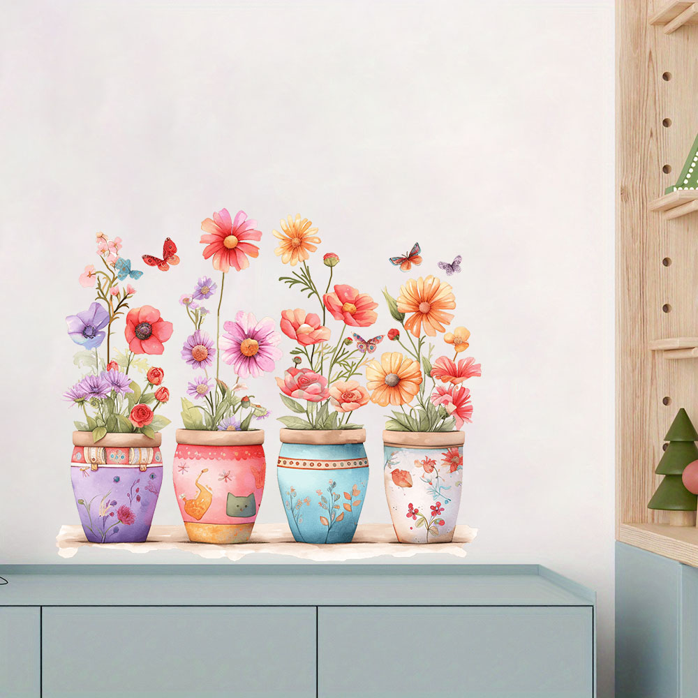 Watercolor  Whimsical Flower P - Baby Nursery Plants 评论和价格