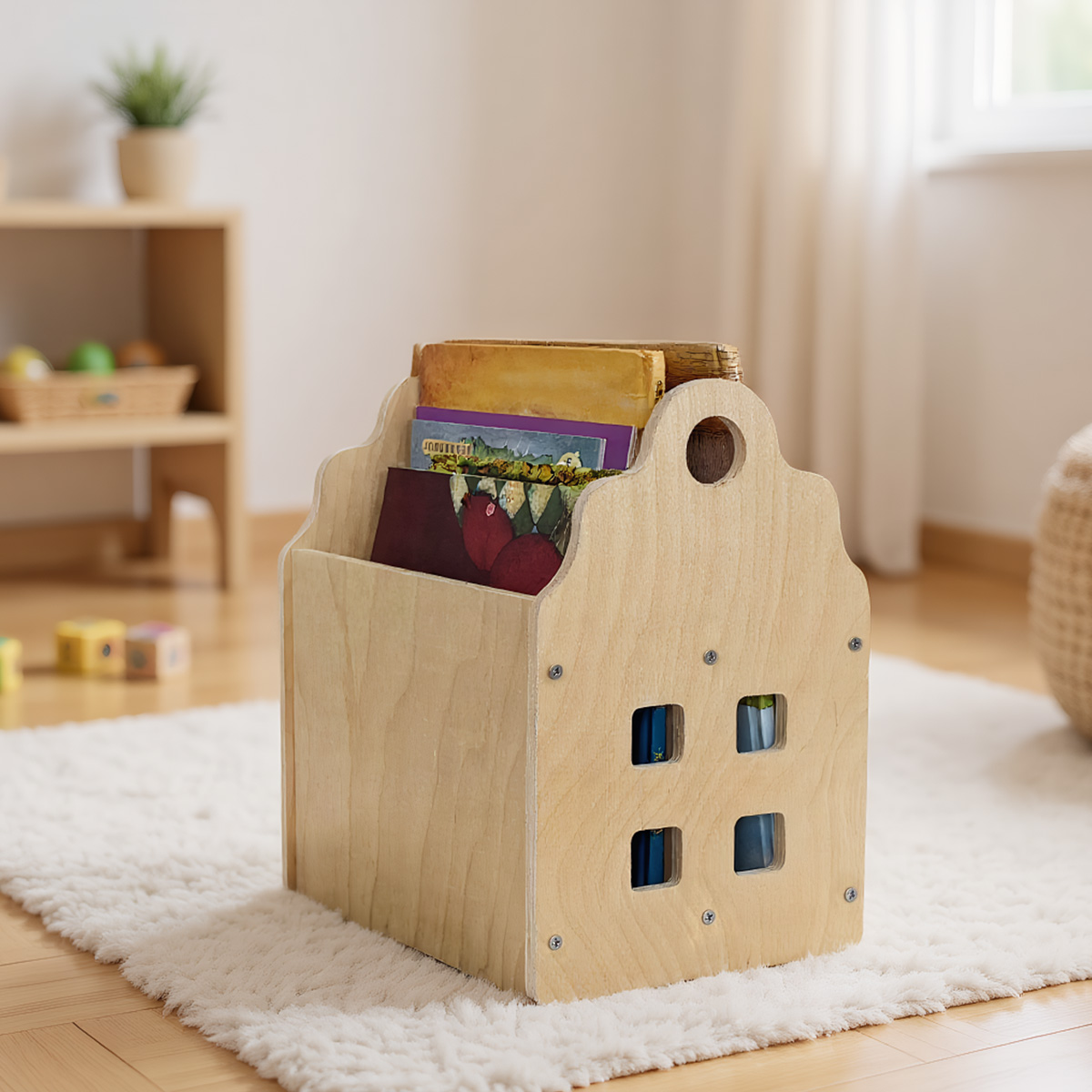 Toddler Bookshelf Double-Sided - Baby Nursery Books 评论和价格