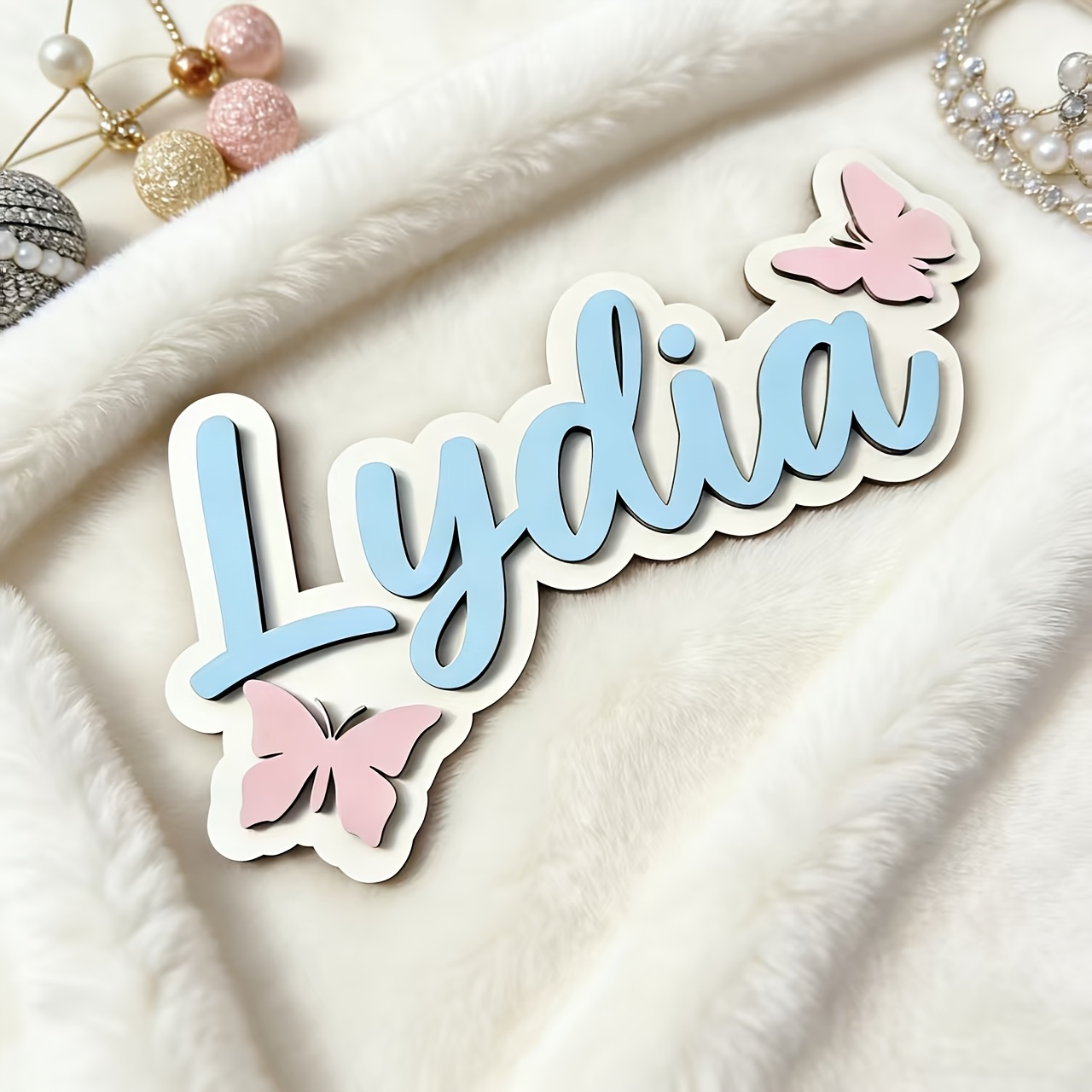 Personalized Blue & Pink Butte - Baby Nursery Decor 评论和价格