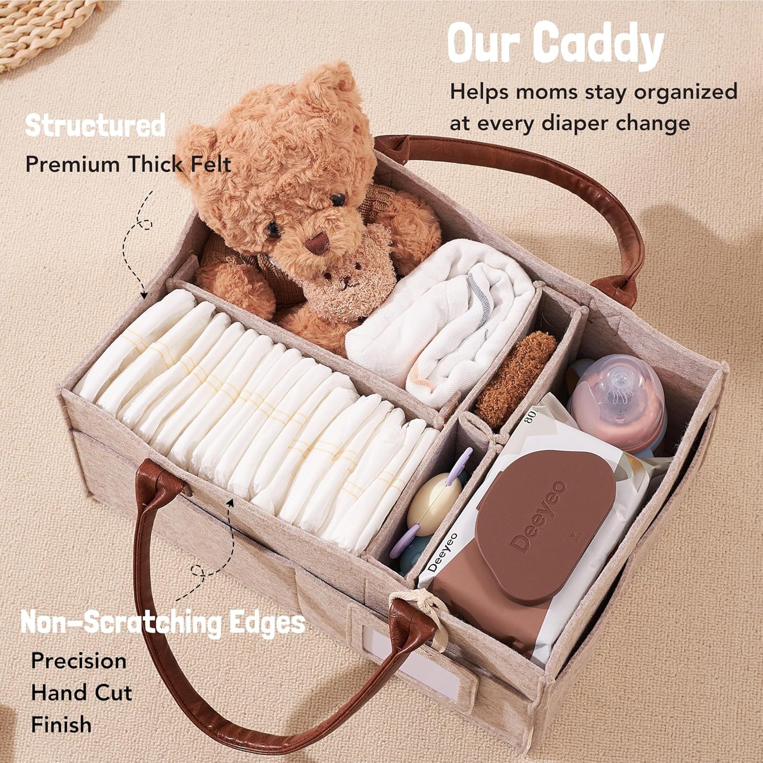 Baby Felt Storage Nursery Orga - Baby Nursery Handles 评论和价格