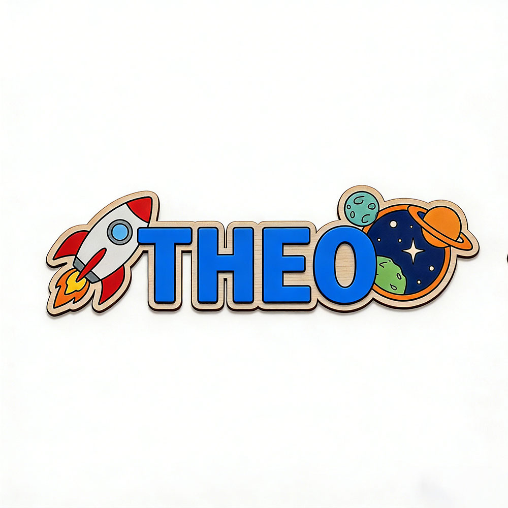Personalized Space Rocket Name - Baby Nursery Decor 评论和价格