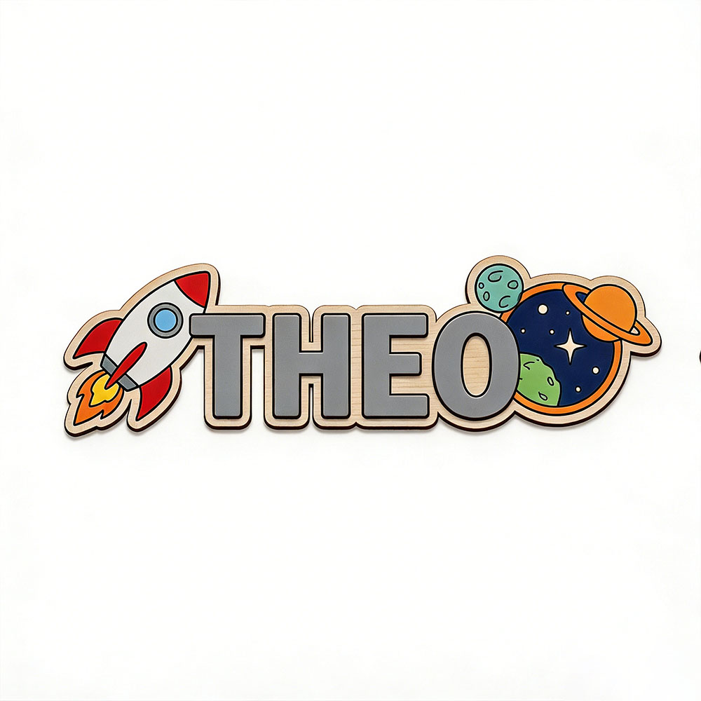 Personalized Space Rocket Name - Baby Nursery Decor 评论和价格