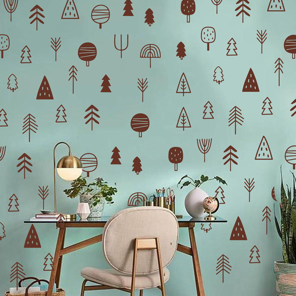Nordic Woodland Tree Wall Stic - Baby Nursery Plants 评论和价格
