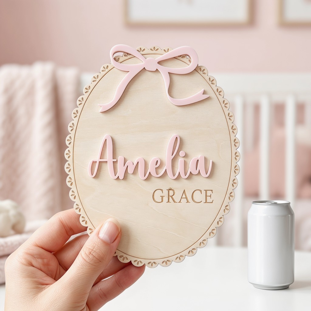 1Pc Custom Bow Lace Edge Baby  - Baby Nursery Decor 评论和价格