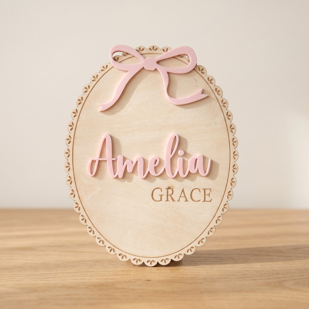 1Pc Custom Bow Lace Edge Baby  - Baby Nursery Decor 评论和价格