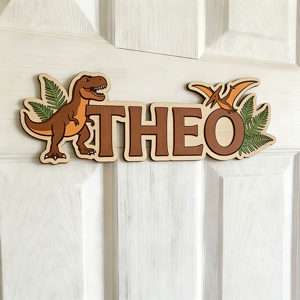 Personalized Dinosaur Name Sig - Baby Nursery Decor 评论和价格