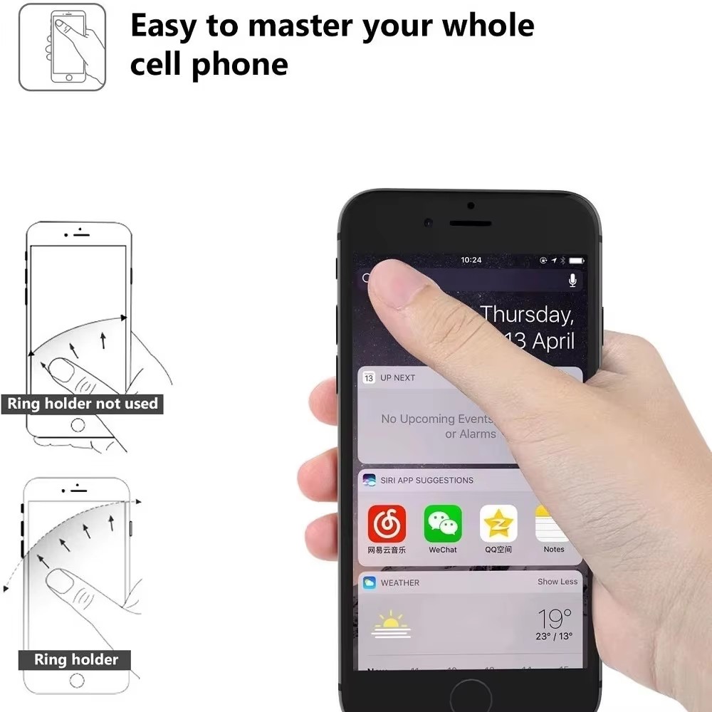 Finger Ring Mobile Phone Holde - Mobile Hanger Arm 评论和价格