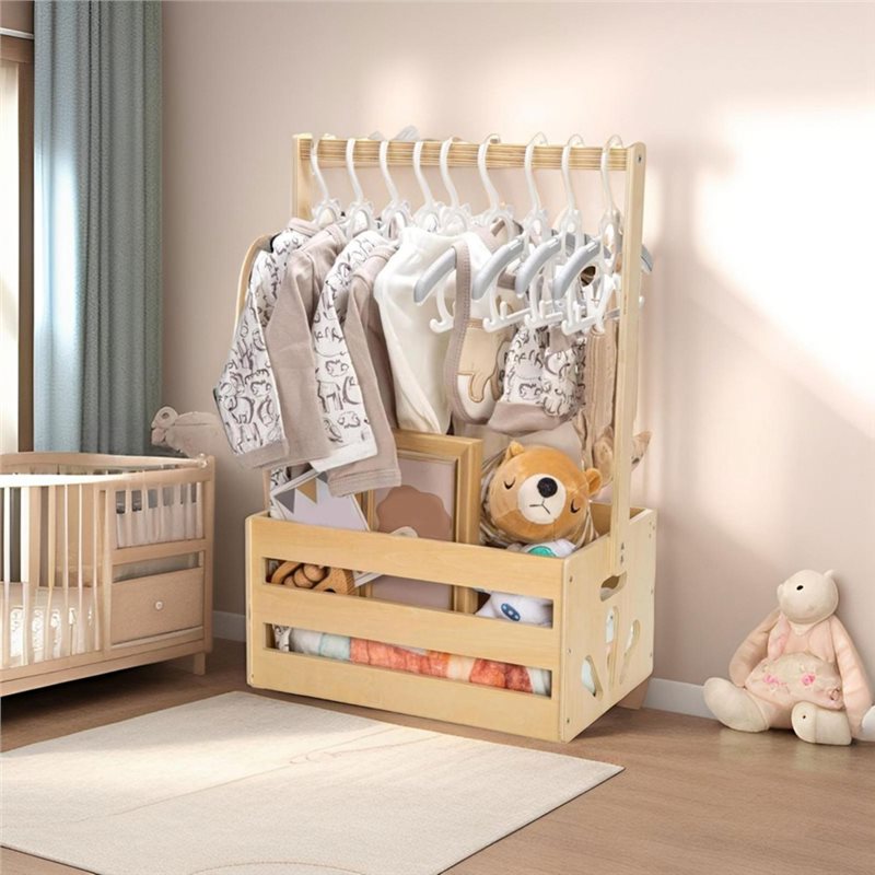 Wooden Baby Shower Gift Basket - Baby Nursery Handles 评论和价格