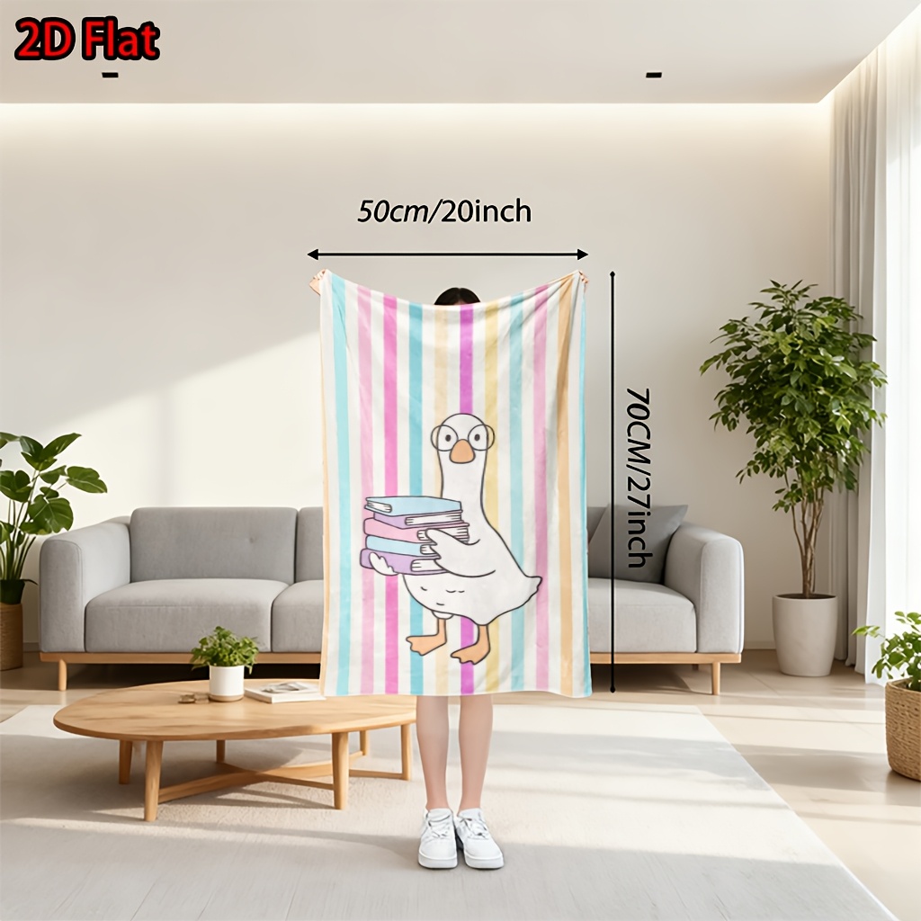 Cute Rainbow Stripe Throw Blan - Baby Nursery Books 评论和价格