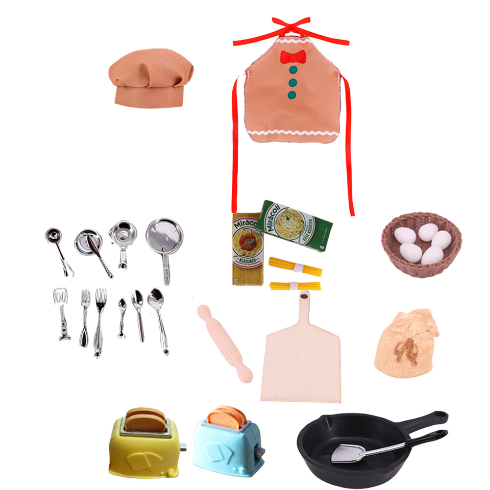 Pop Kitchenware Set Chef Hat A - Baby Nursery Dolls 评论和价格